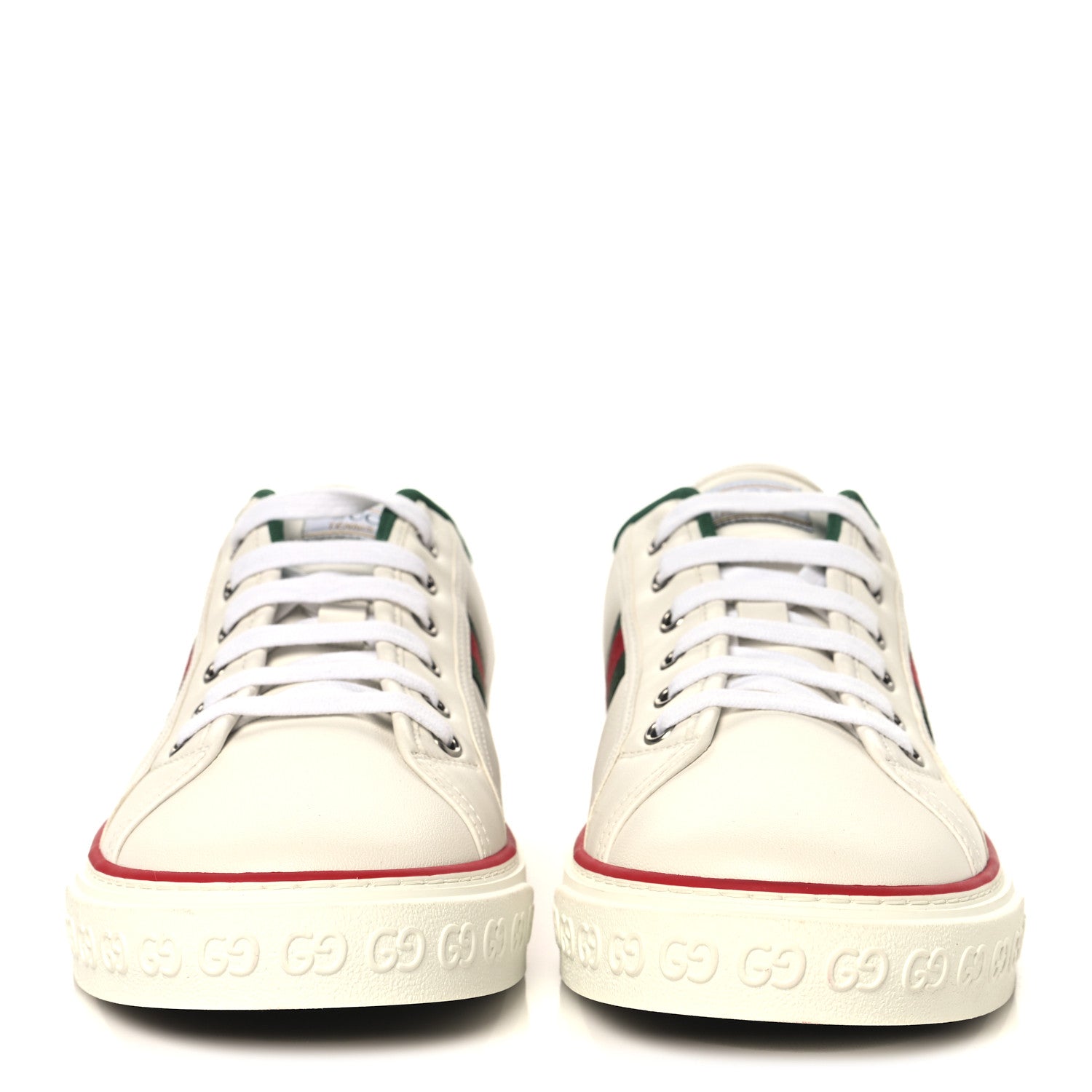 Gucci Jacquard Mini GG Monogram Web Mens 1977 Tennis Sneakers 12 White