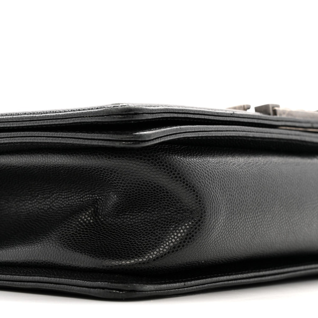 Chanel Caviar Quilted Medium Boy Flap Black