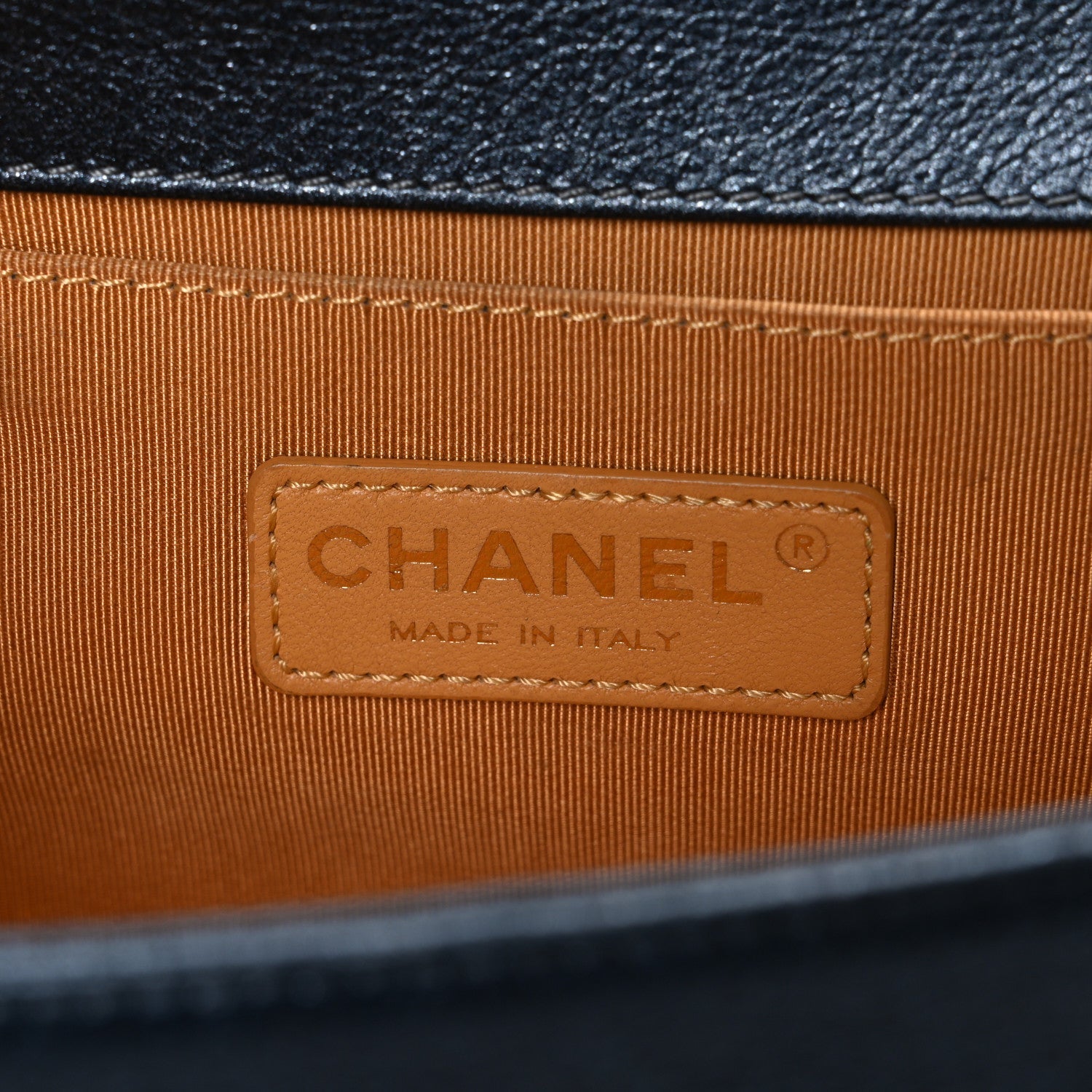 Chanel Metallic Calfskin Quilted Medium Boy Flap Grey