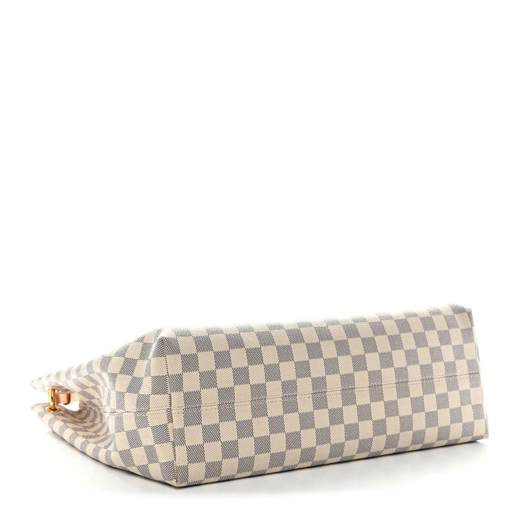 Louis Vuitton Damier Azur Graceful MM Rose Ballerine