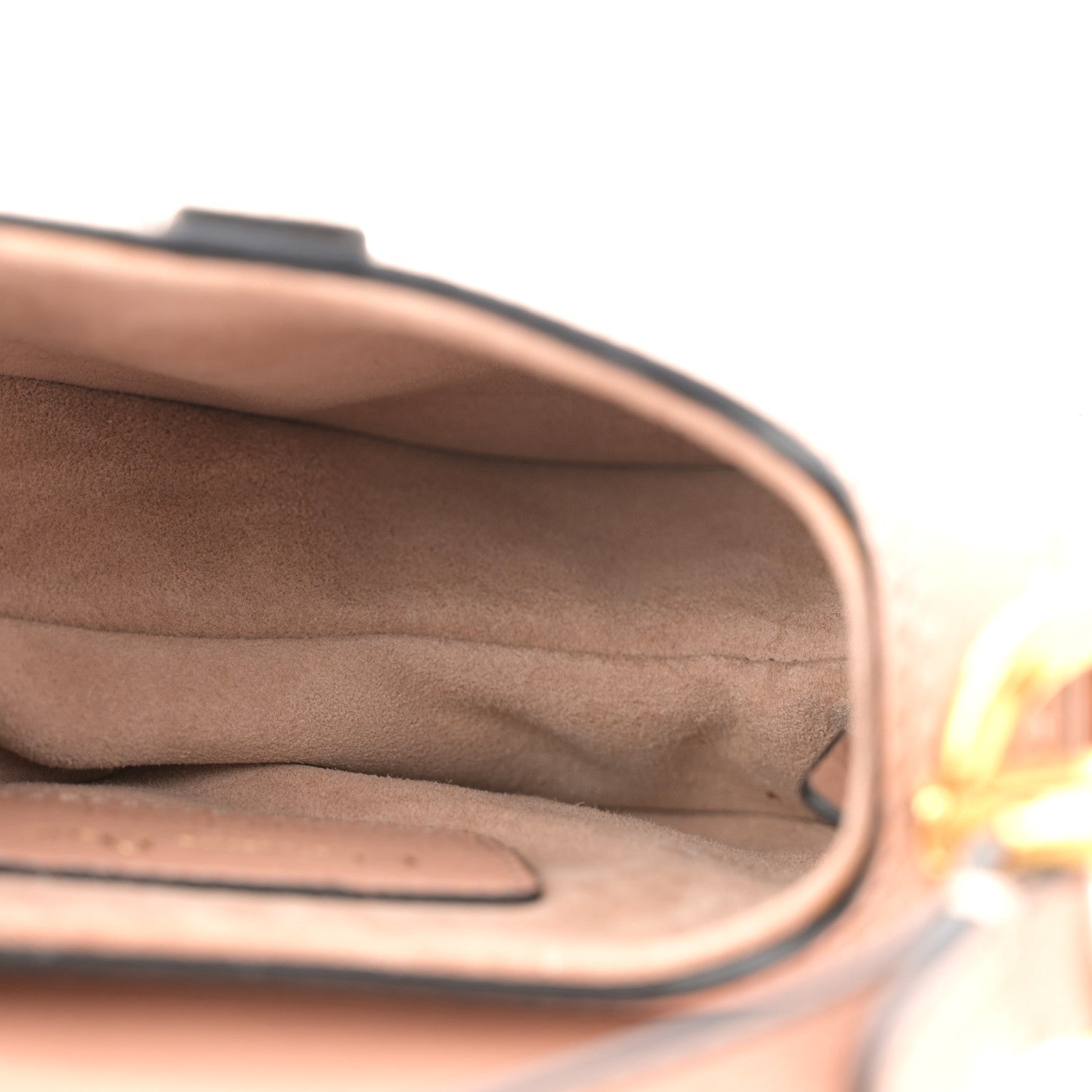Christian Dior Goatskin Micro Saddle Bag Rose Des Vent