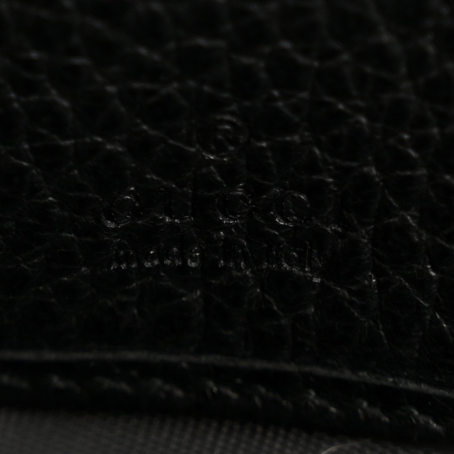 Gucci Dollar Calfskin GG Marmont Zip Around Wallet Black