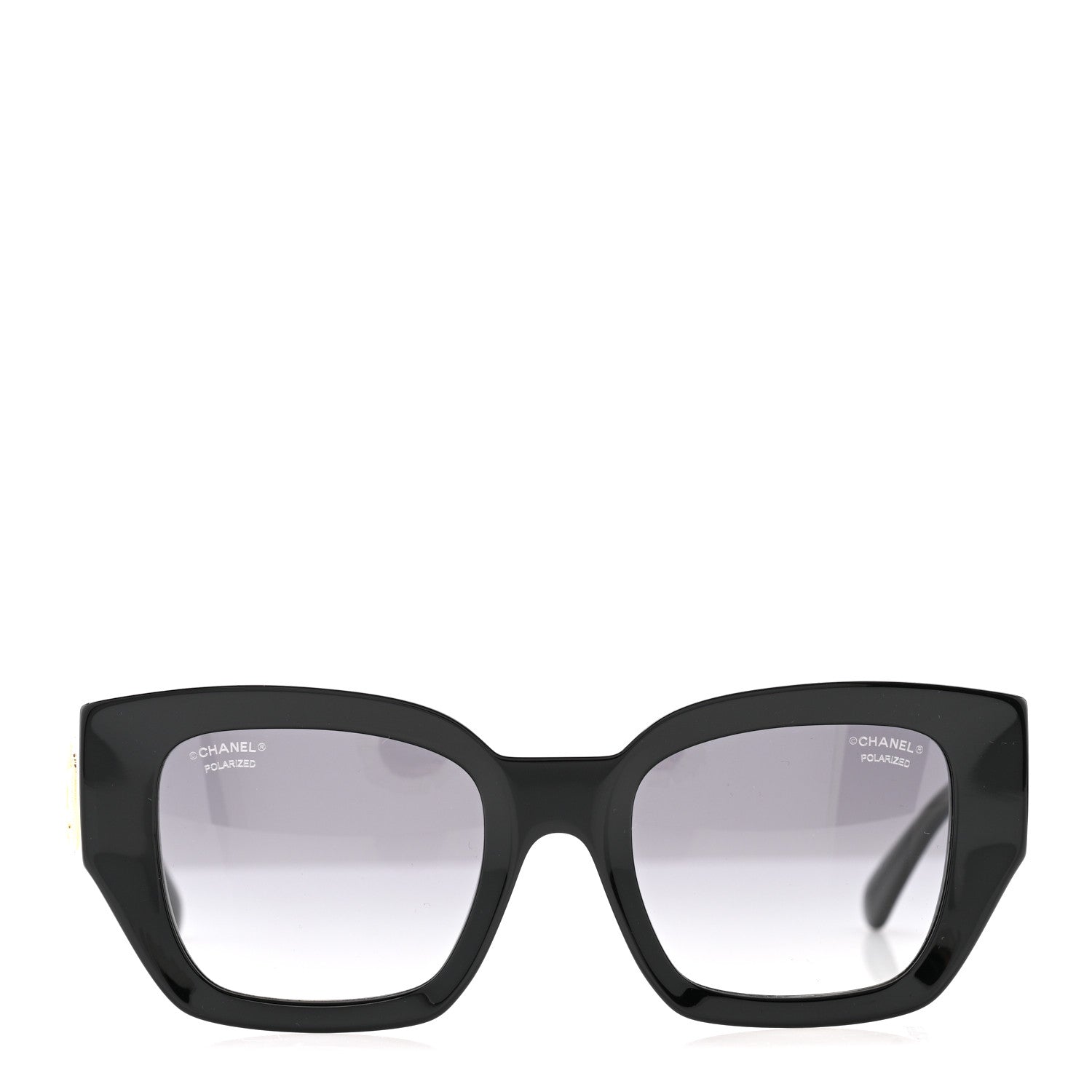 Acetate Polarized Square Sunglasses 5506 Black