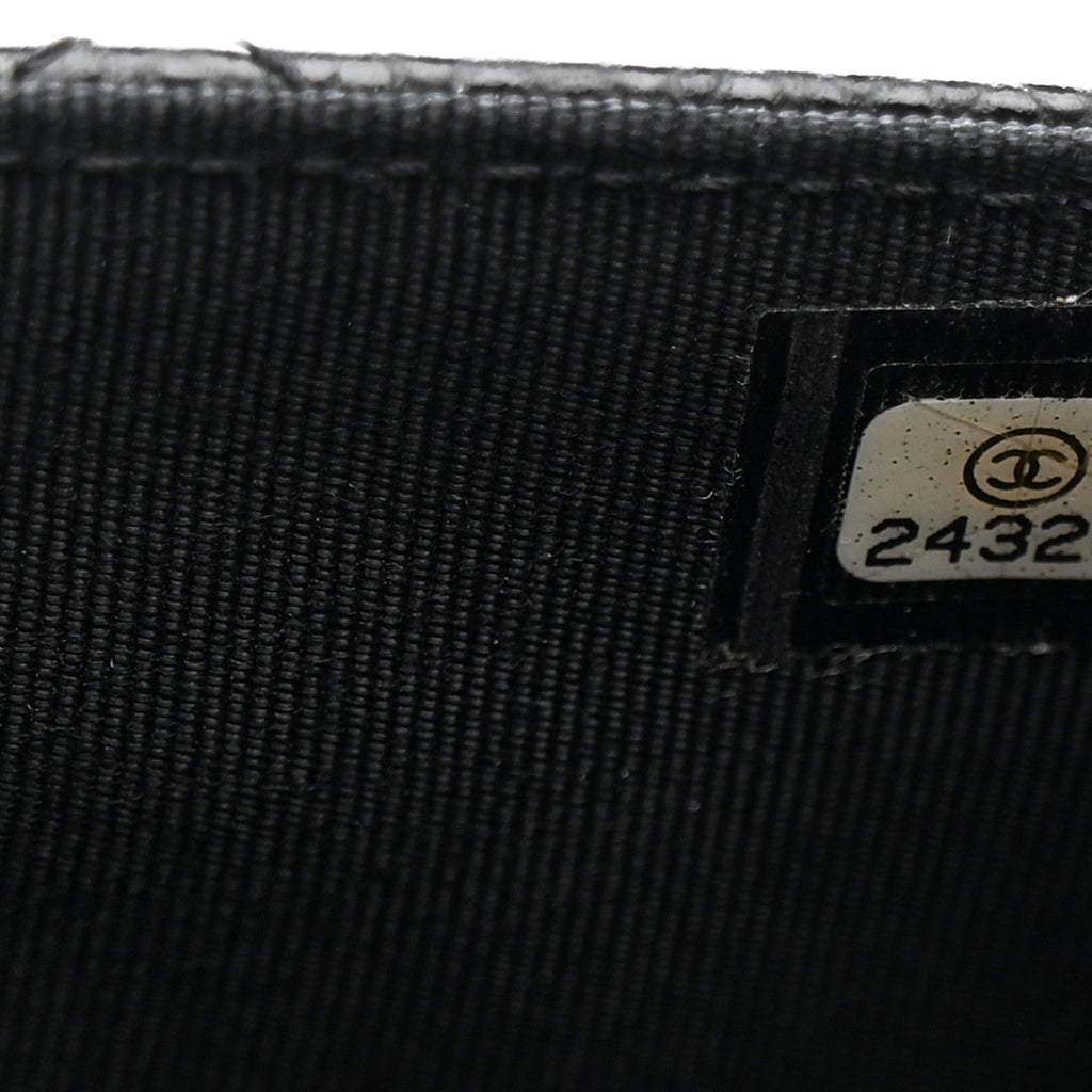 Chanel Caviar Quilted Wallet on Chain WOC Black