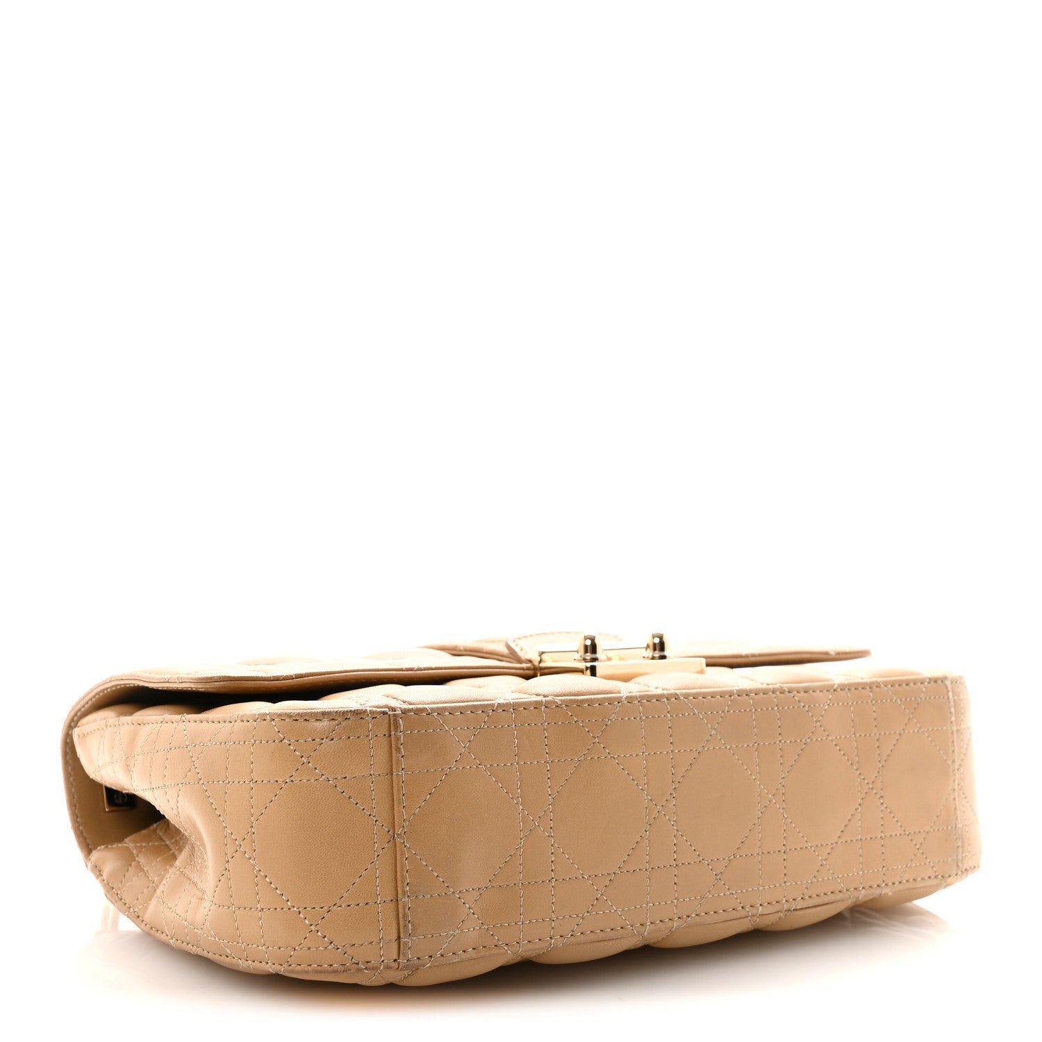 Christian Dior Lambskin Cannage Medium Miss Dior Flap Beige