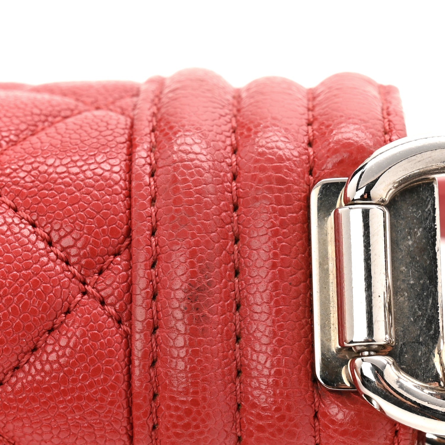 Chanel Caviar Quilted Small Boy Flap Red