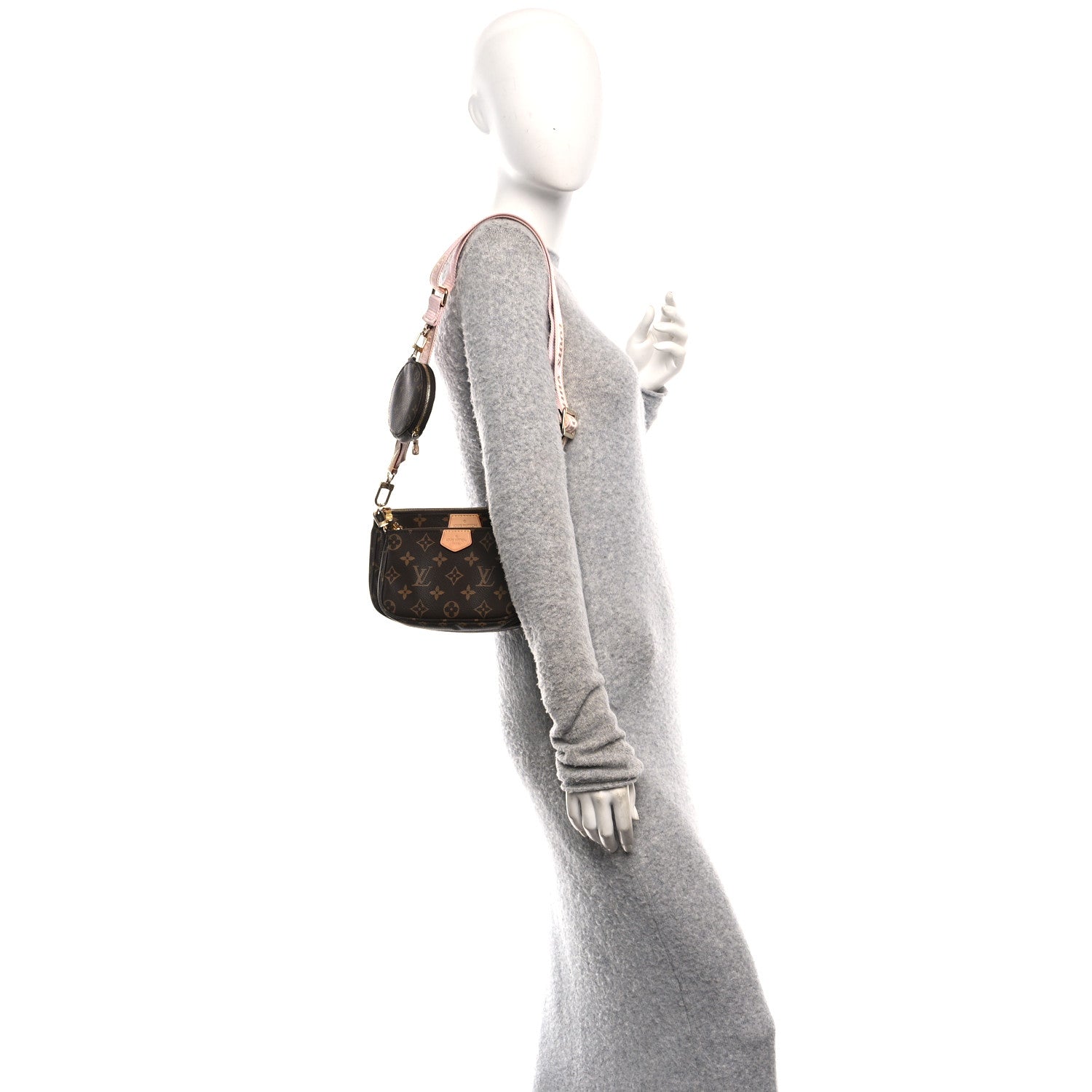 Louis Vuitton Monogram Multi Pochette Accessories Rose Clair