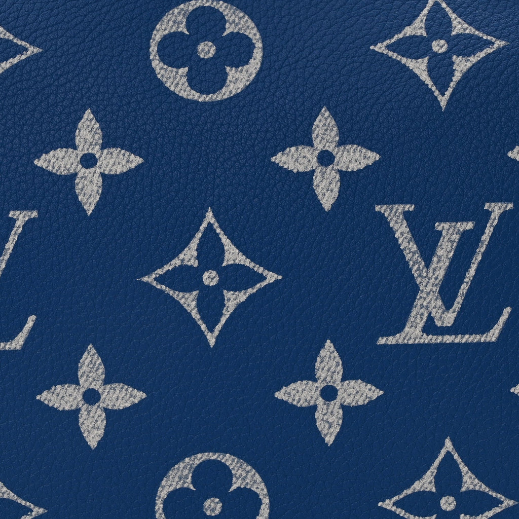 Louis Vuitton Calfskin Monogram Speedy P9 Bandouliere 40 Blue