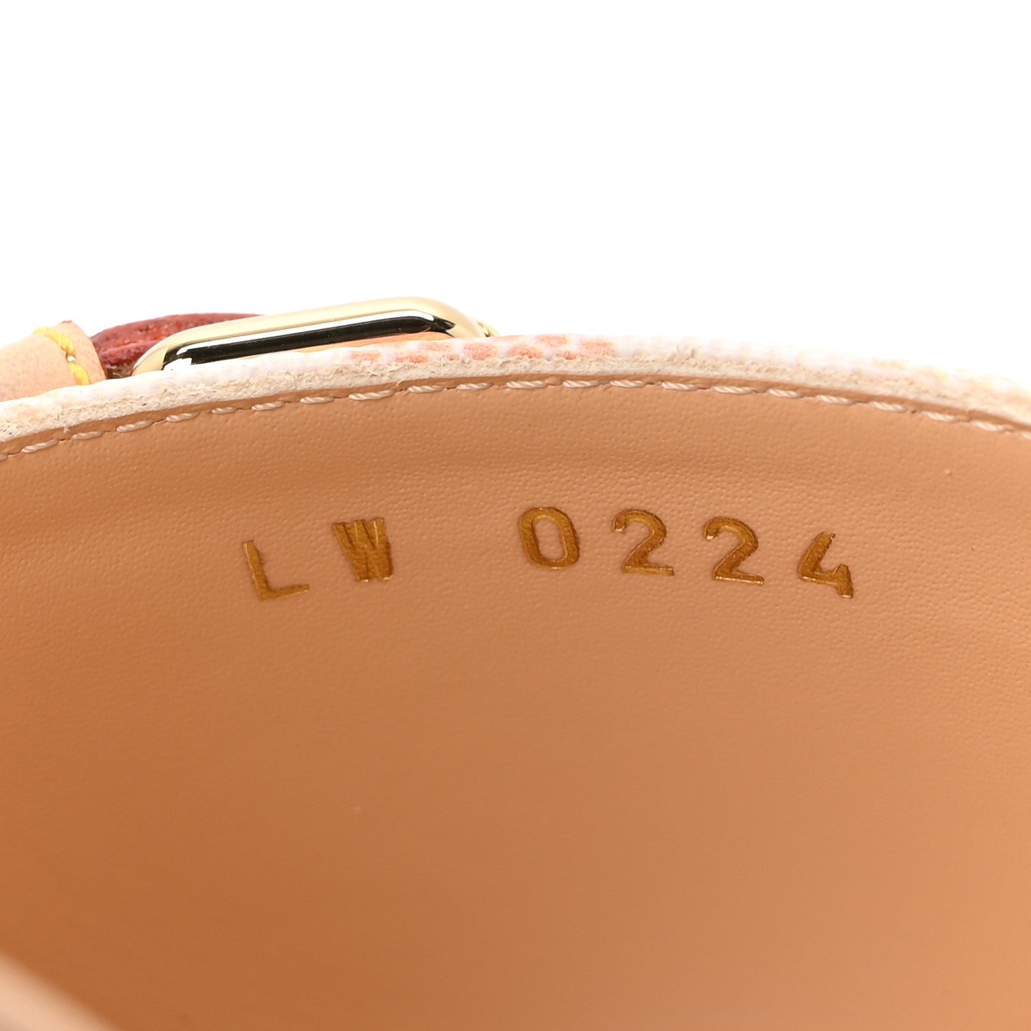 Louis Vuitton Damierlicious Neo Revival Flat Mule Sandals 40 Rose Peach