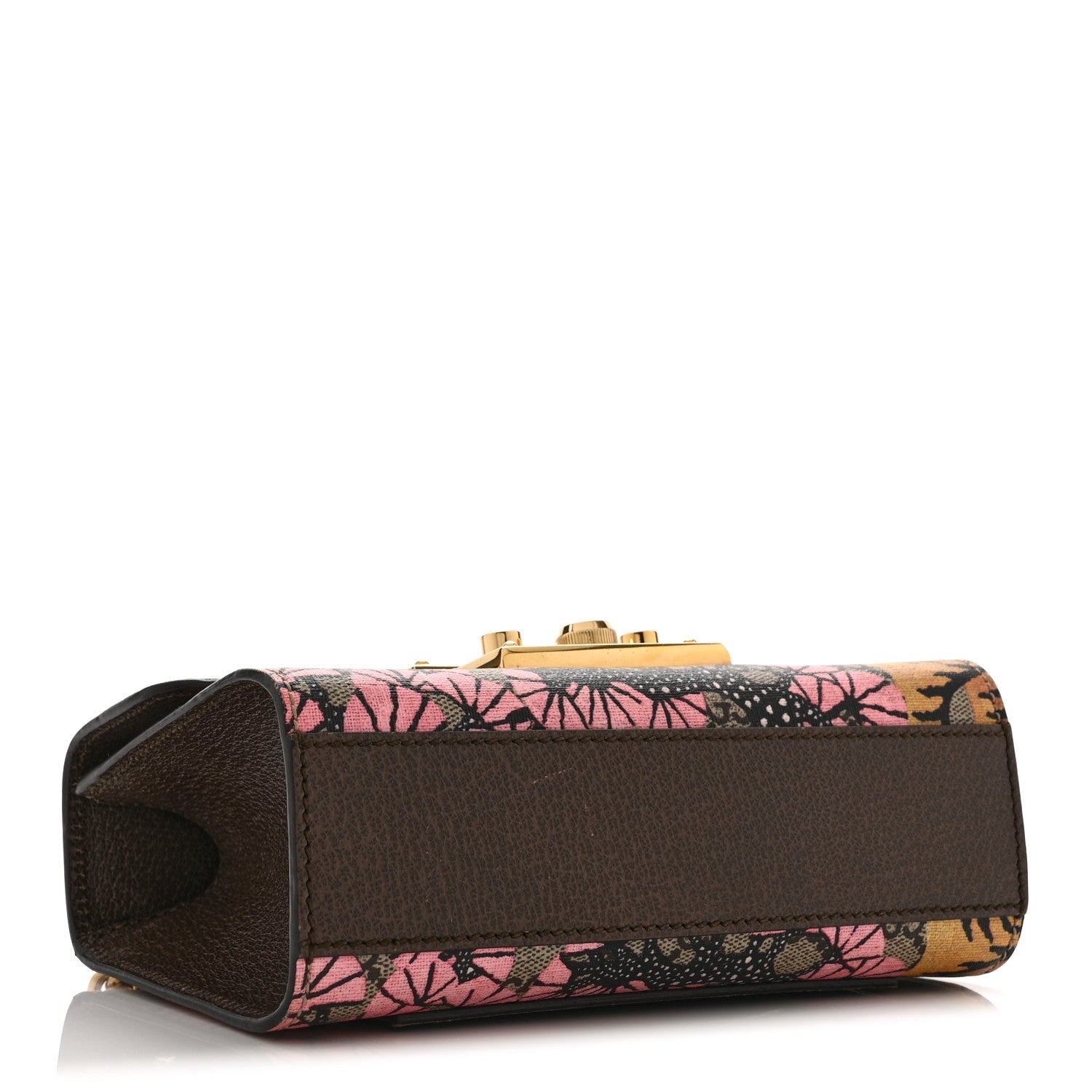 Gucci GG Supreme Monogram Bengal Small Padlock Shoulder Bag Beige Pink