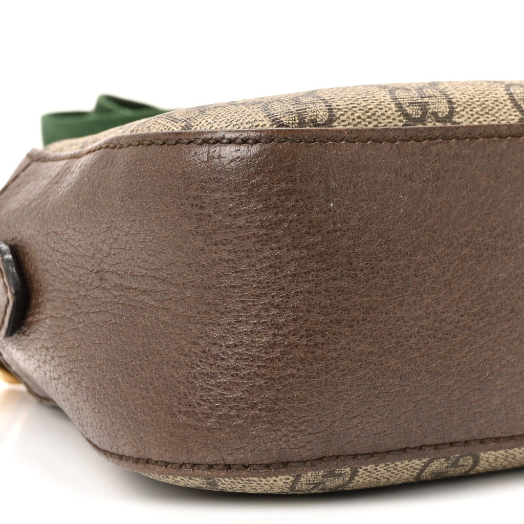 Gucci GG Supreme Monogram Web Neo Vintage Shoulder Bag Beige New Acero Crop