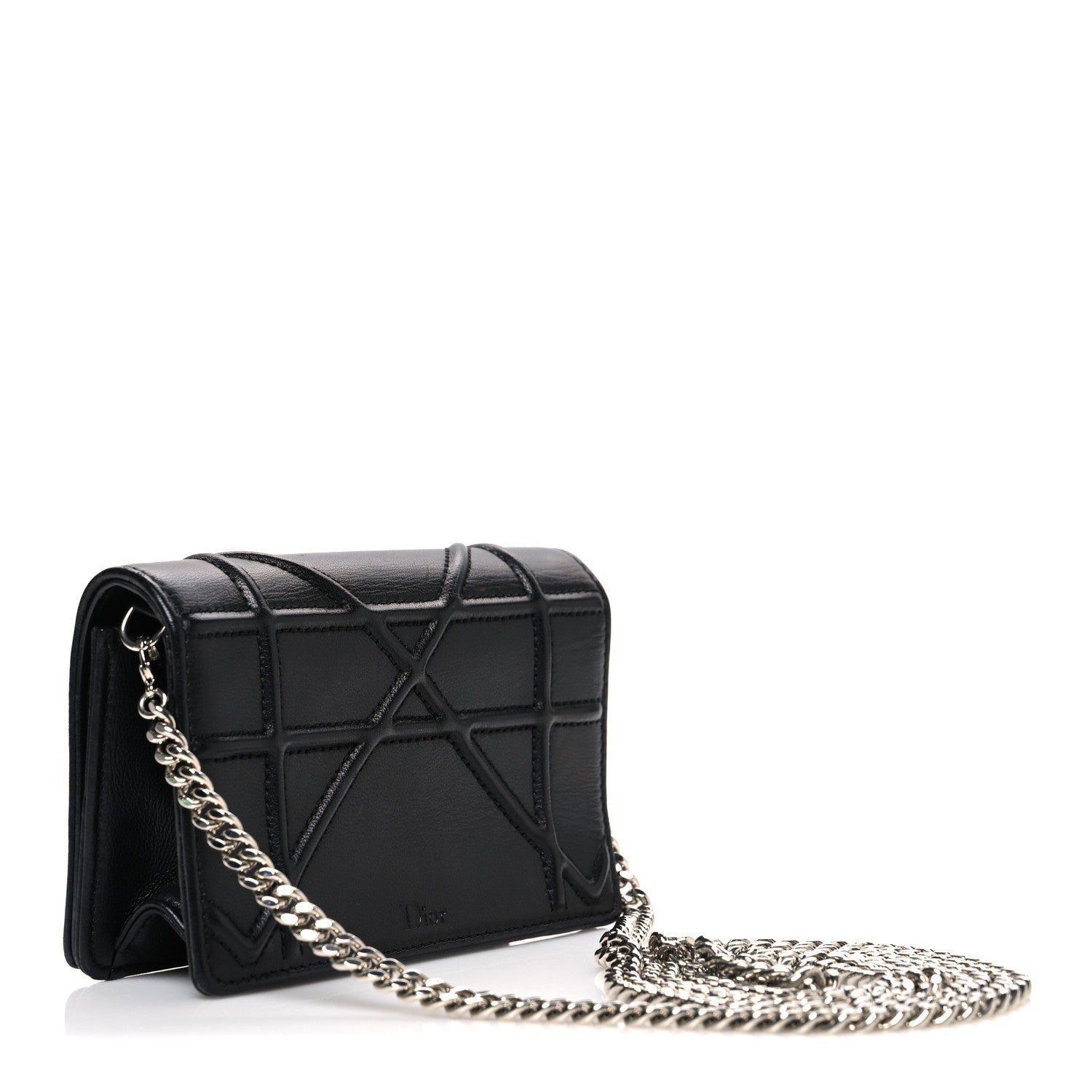 Christian Dior Lambskin Baby Diorama Flap Bag Black
