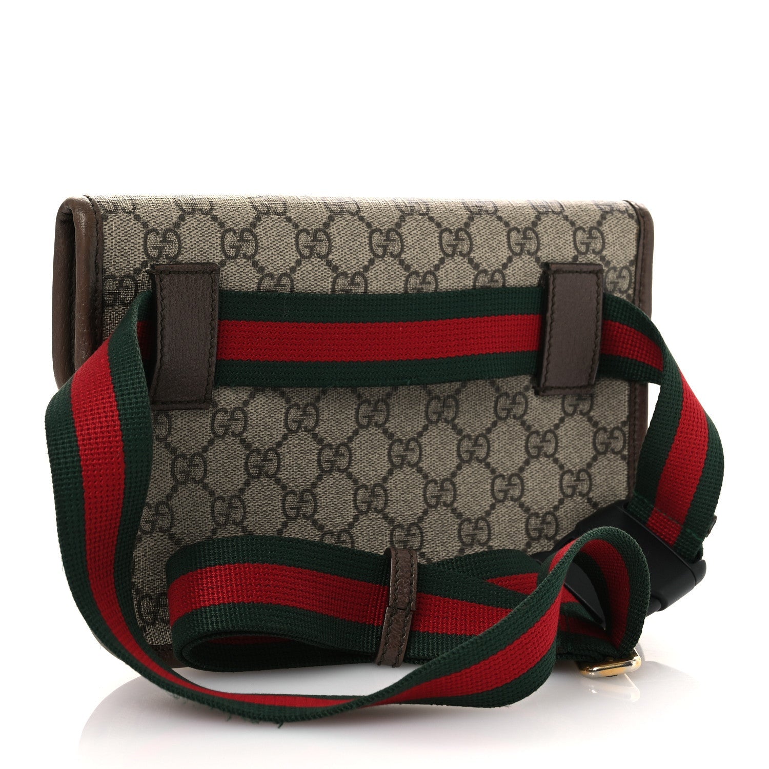 Gucci GG Supreme Monogram Neo Vintage Web Belt Bag Brown