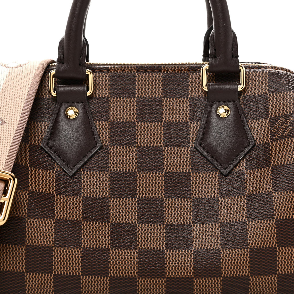 Louis Vuitton Monogram Speedy Bandouliere 20 Beige