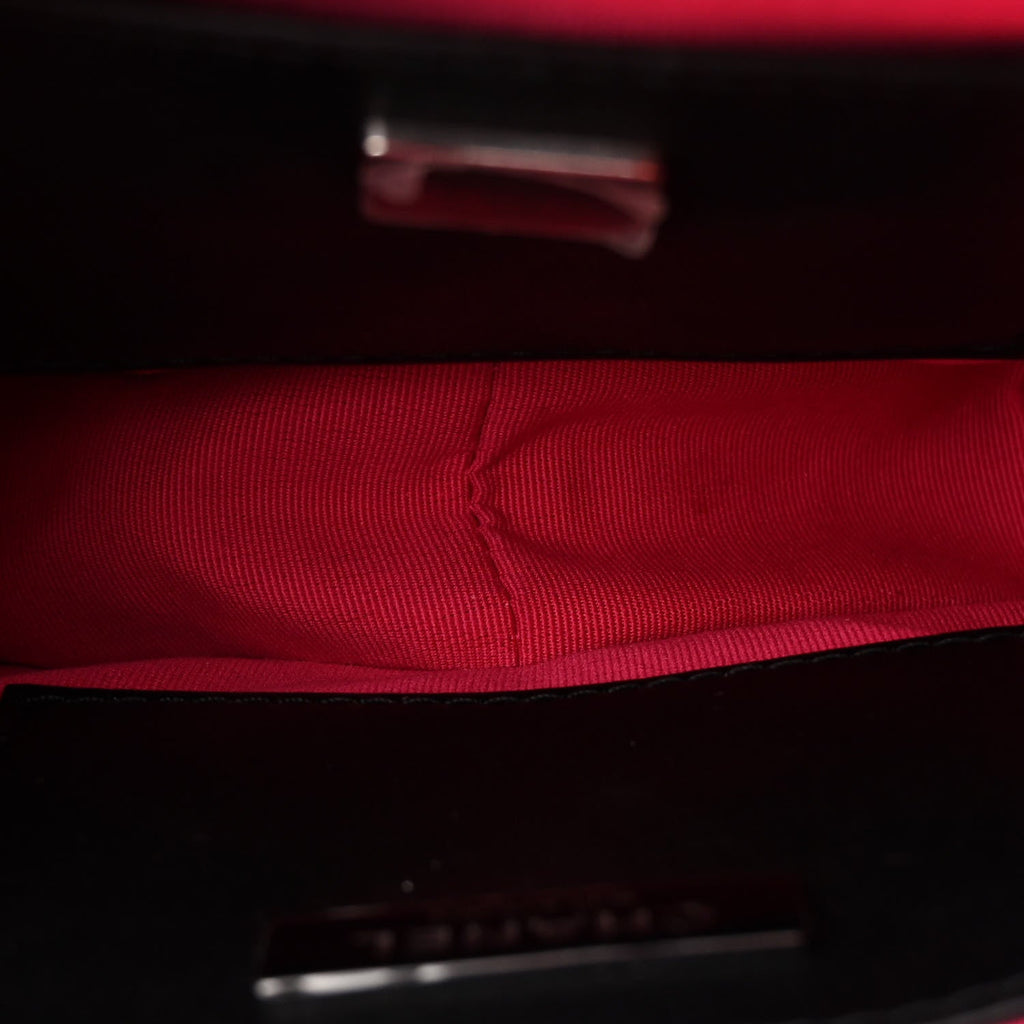 Chanel Satin Quilted Walk of Fame Star Bag Fuchsia Black