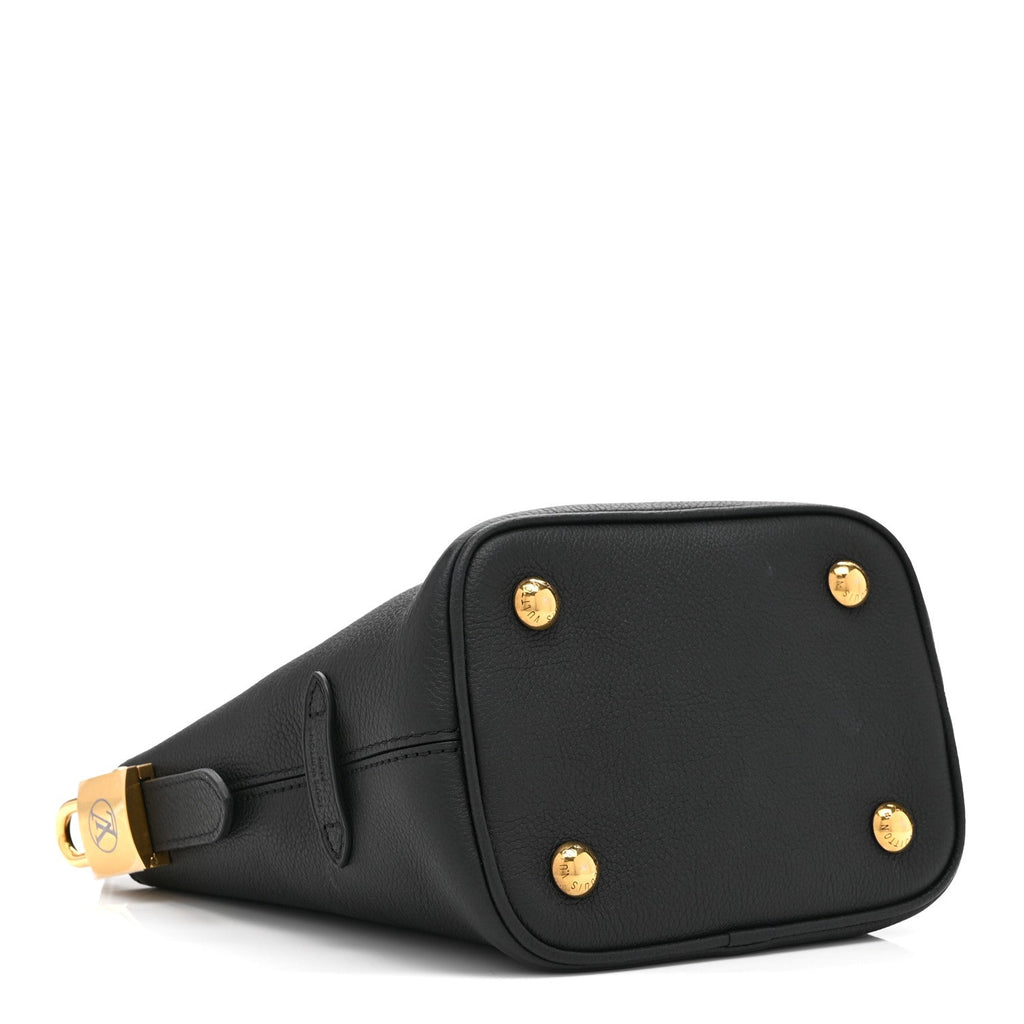 Louis Vuitton Grained Calfskin Low Key All In BB Black