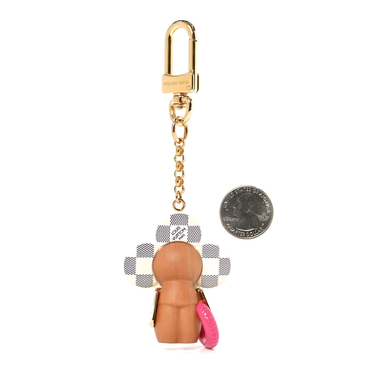 Louis Vuitton Wood Damier Azur Vivienne By The Pool Key Holder