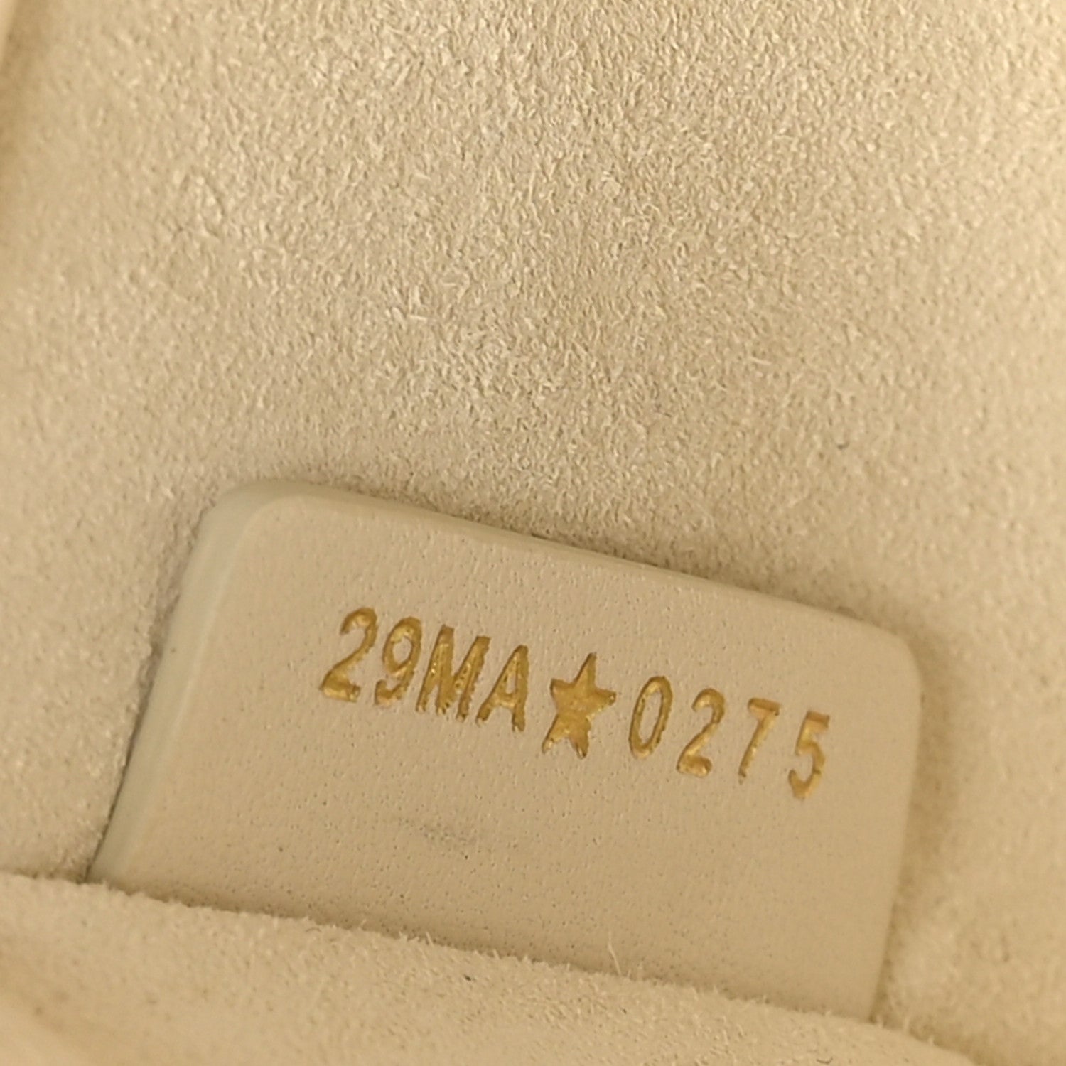 Christian Dior Lambskin Cannage Small Lady D-Joy Latte
