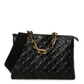 Louis Vuitton Lambskin Embossed Monogram Coussin MM Black