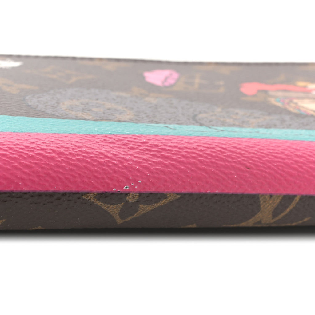Louis Vuitton Monogram 2015 Christmas Animation Zippy Wallet Hibiscus