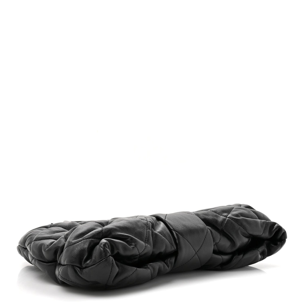 Chanel Lambskin Quilted Bow Bag Black