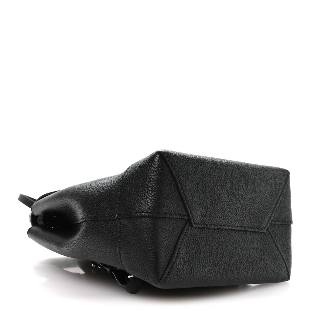 Louis Vuitton Calfskin Lockme Mini Backpack Black