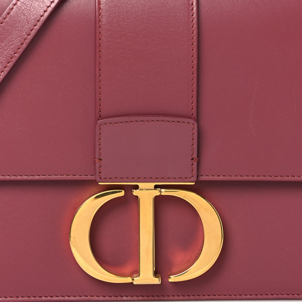 Christian Dior Smooth Calfskin 30 Montaigne Flap Bag Burgundy