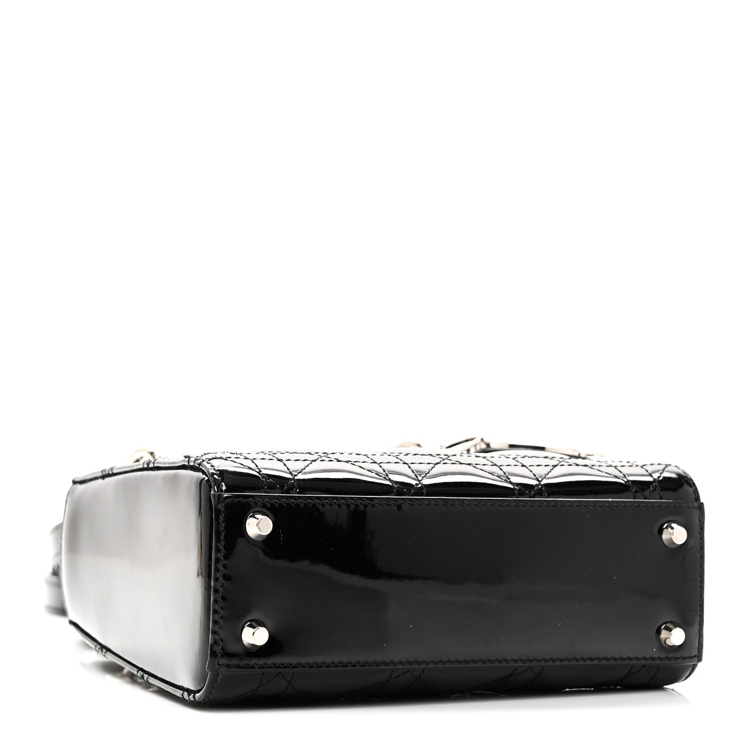 Christian Dior Patent Cannage Mini Lady Dior Black
