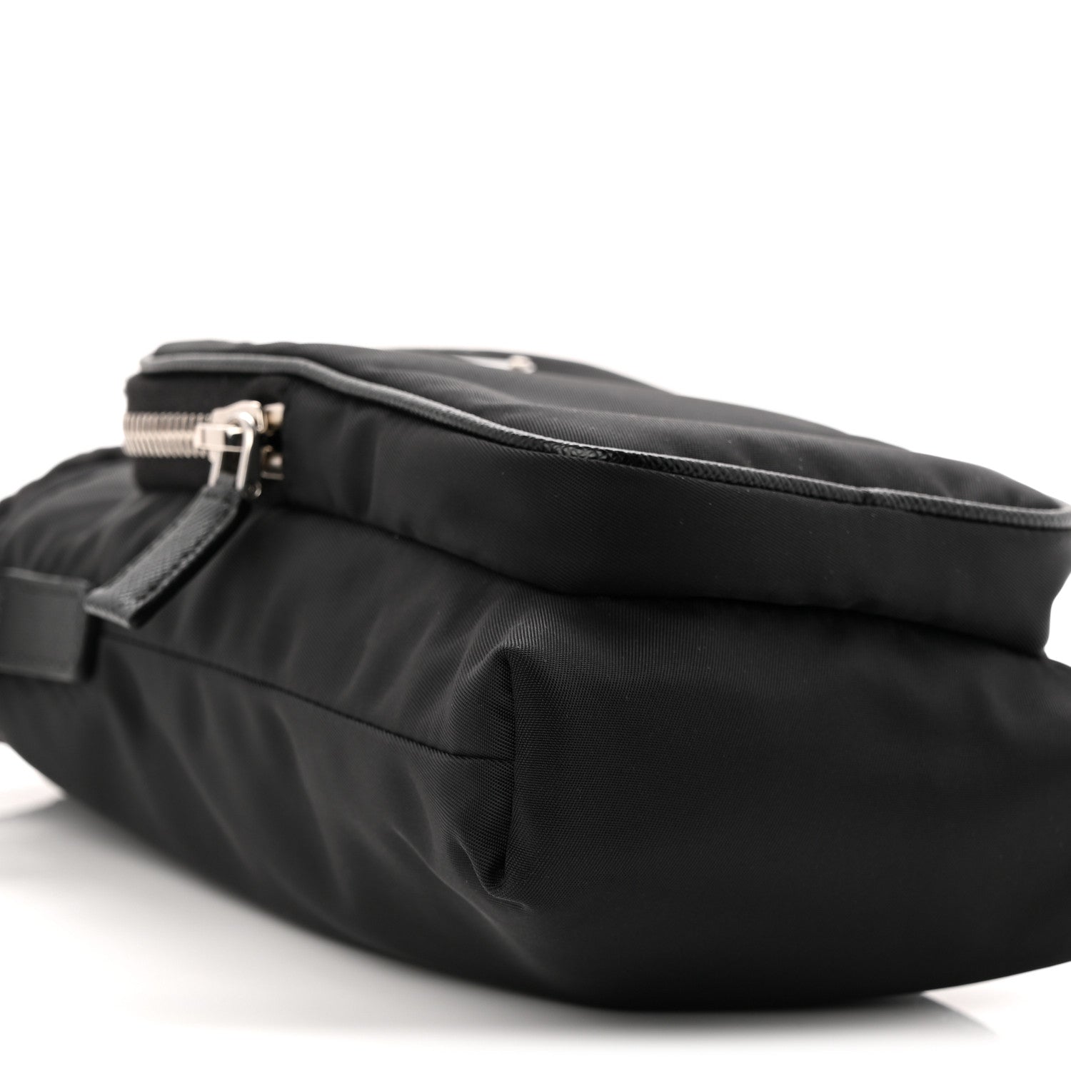 Prada Tessuto Nylon Saffiano Phone Case Crossbody Black