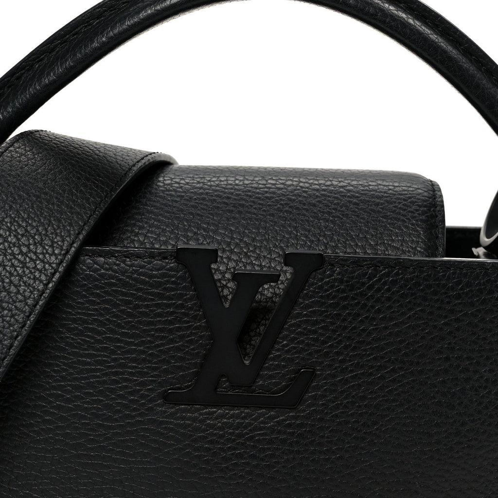 Louis Vuitton Taurillon Capucines BB Matte Black