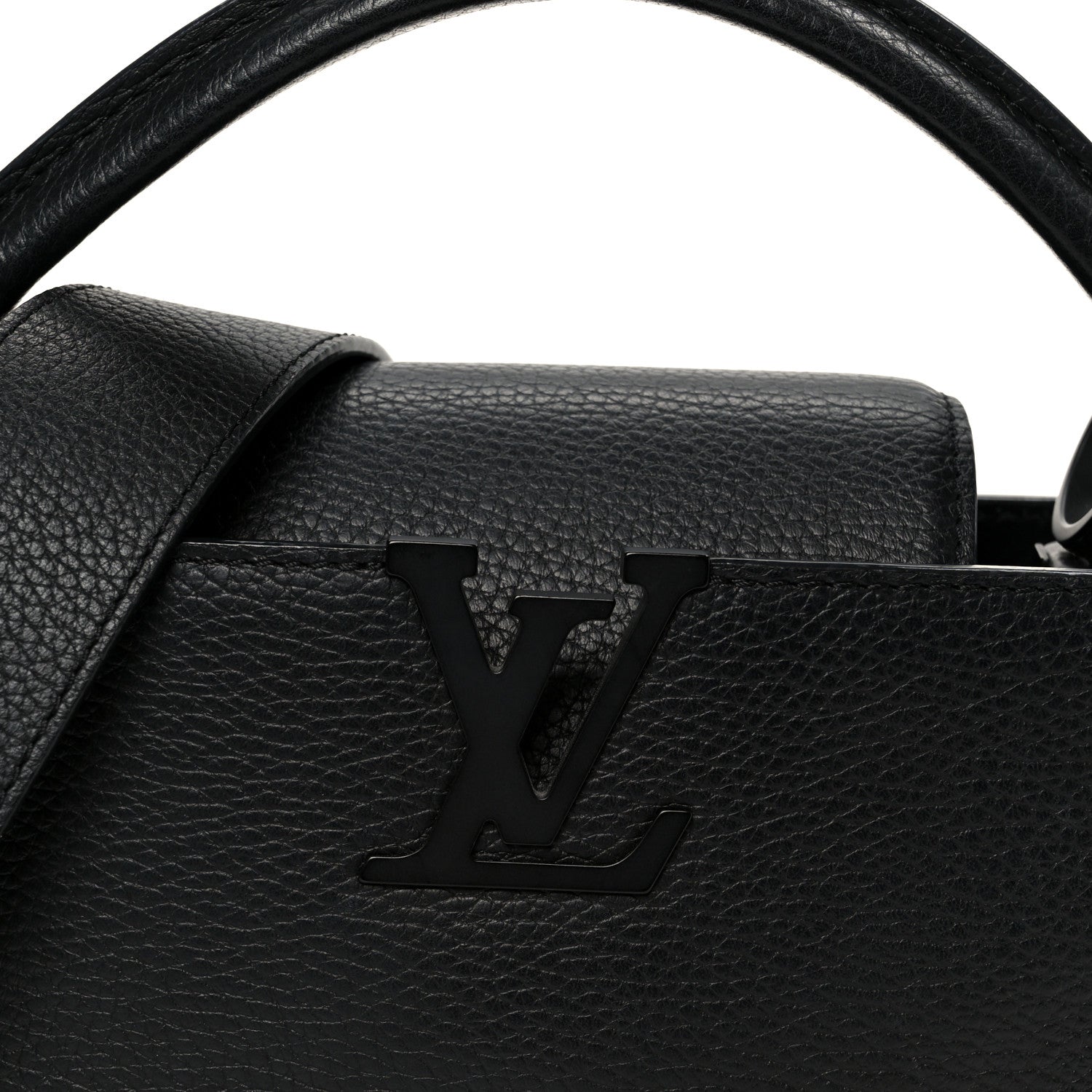 Louis Vuitton Taurillon Capucines BB Matte Black