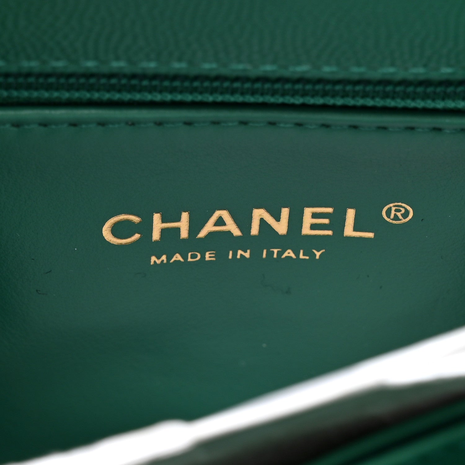 Chanel Caviar Quilted Mini Coco Handle Flap Green