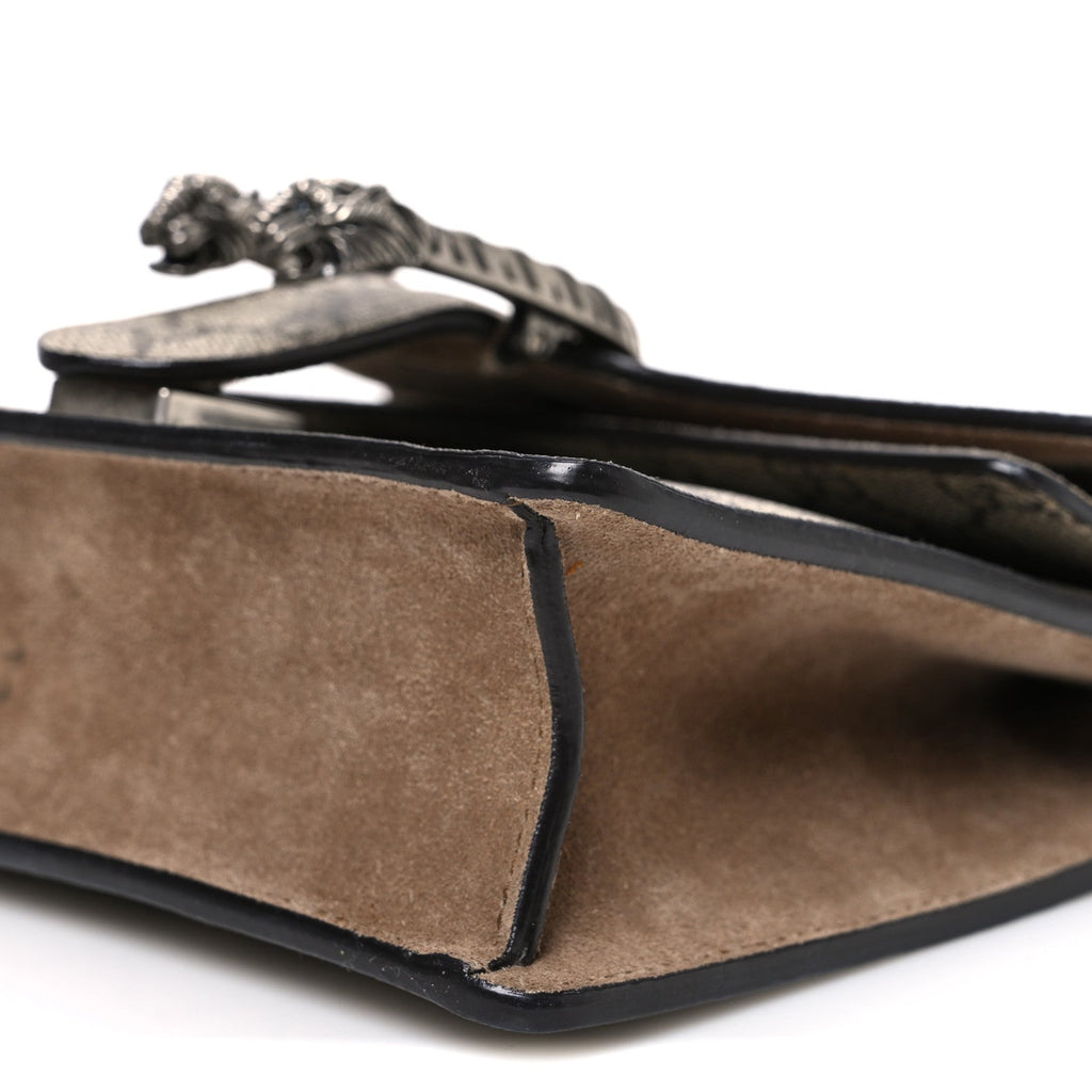 Gucci GG Supreme Monogram Mini Dionysus Shoulder Bag Taupe