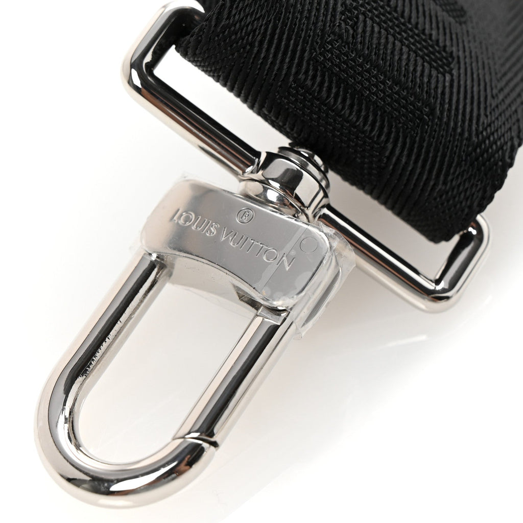 Louis Vuitton Nylon Alpha Messenger Strap Black Sky Blue
