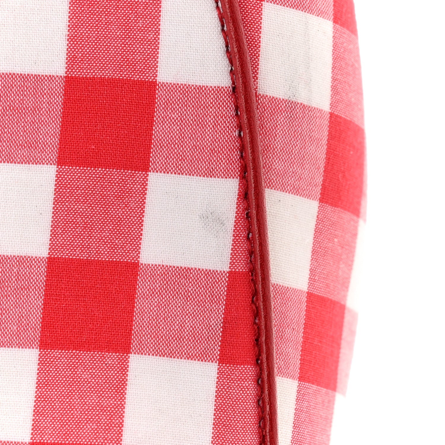 Gucci Cotton Gingham Womens Princetown Slippers 36 White Red