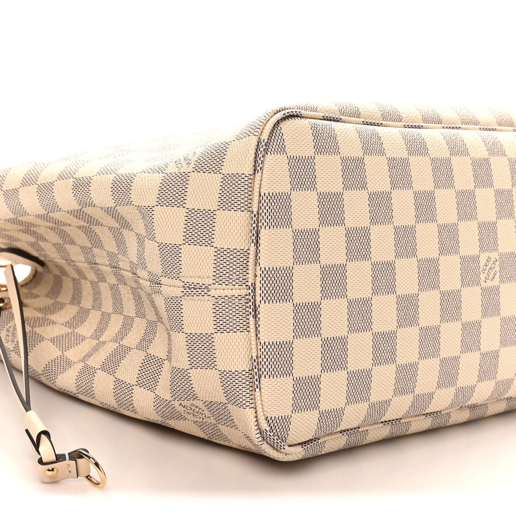 Louis Vuitton Damier Azur Braided Neverfull MM Pink