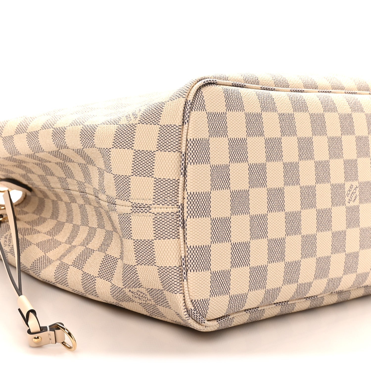 Louis Vuitton Damier Azur Braided Neverfull MM Pink