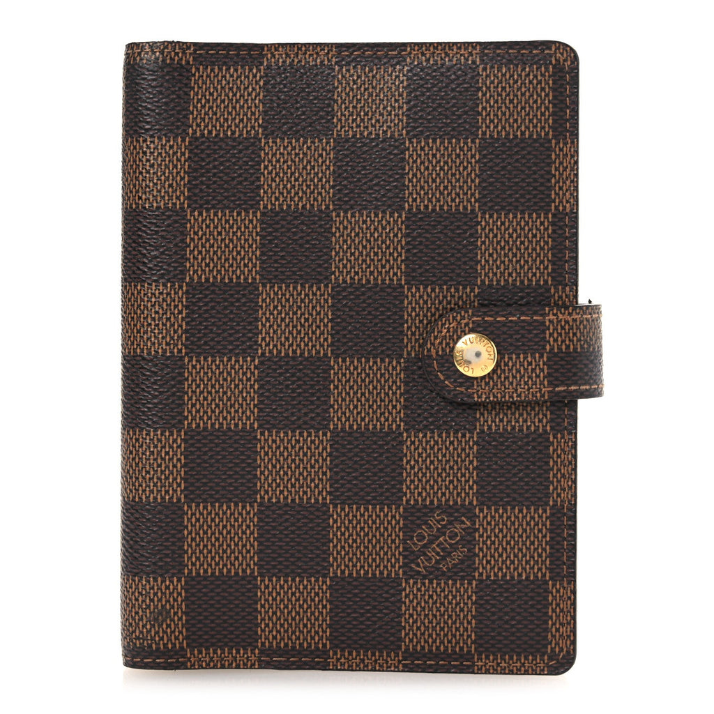 Louis Vuitton Damier Ebene Small Ring Agenda Cover