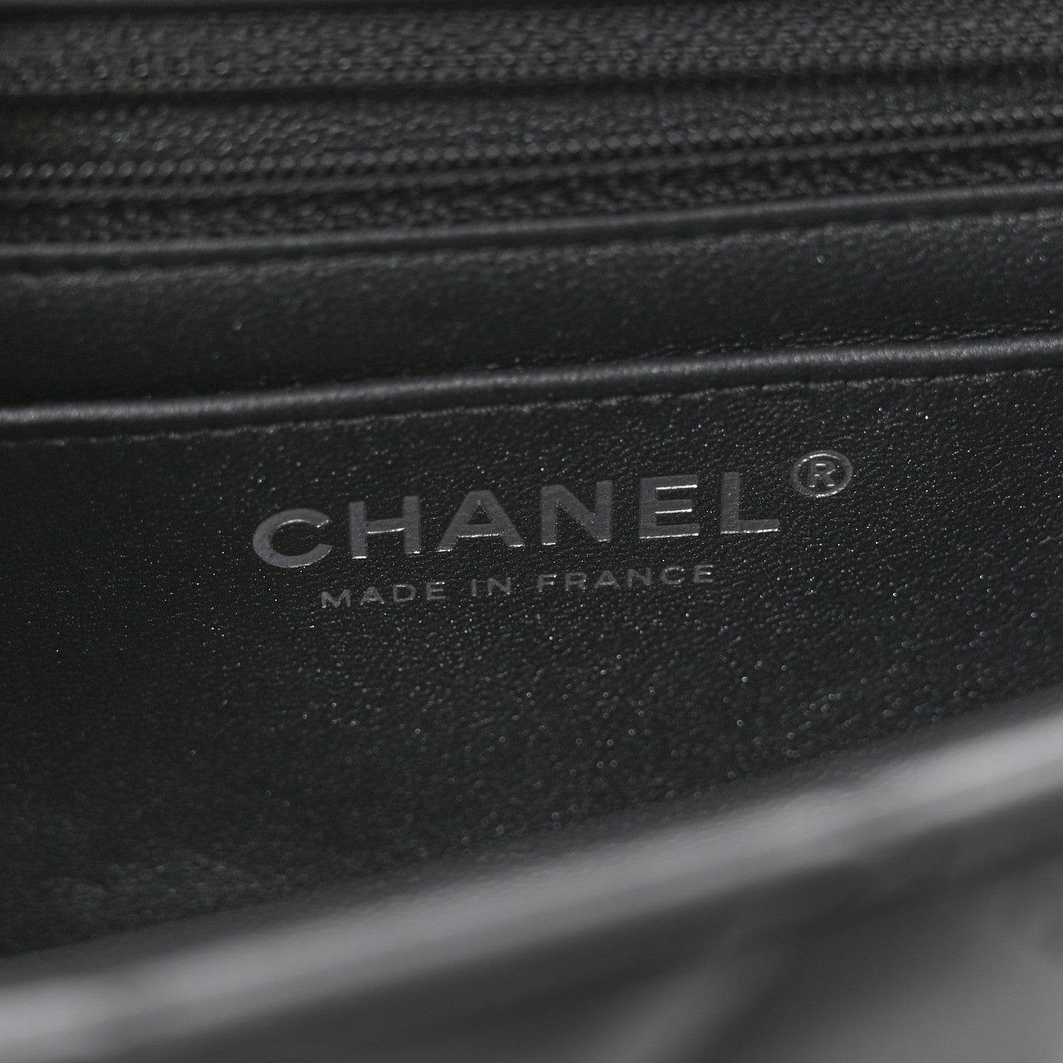 Chanel Pearly Lambskin Quilted Mini Rectangular Flap So Black