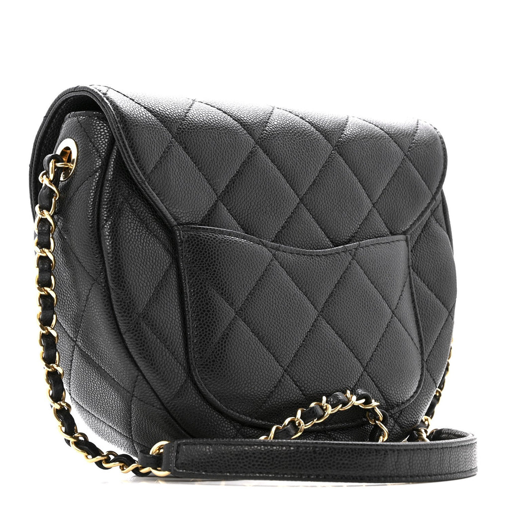 Chanel Caviar Quilted Small Messenger Flap Black
