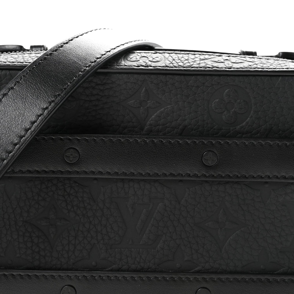 Louis Vuitton Taurillon Monogram Soft Trunk Black