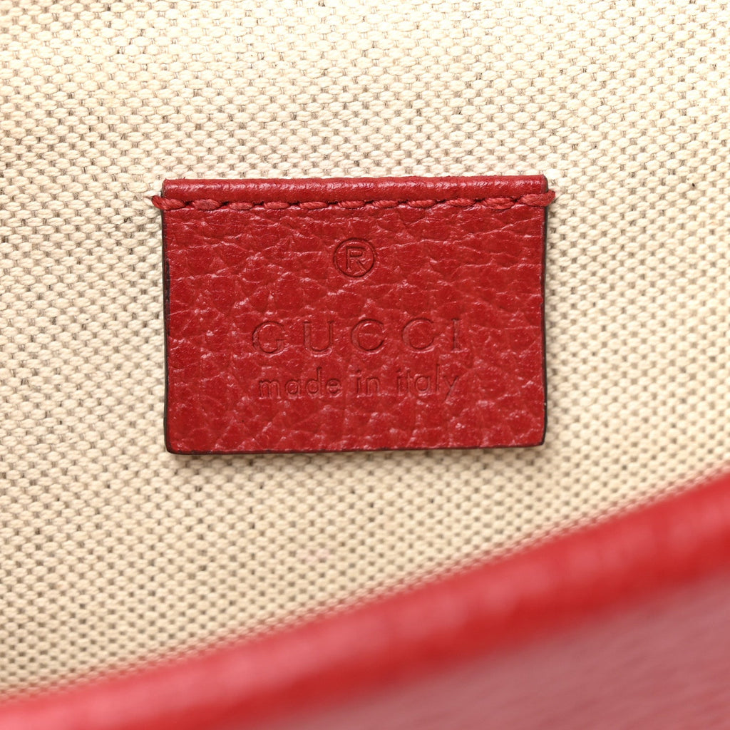 Gucci Calfskin Mini Dionysus Shoulder Bag Hibiscus Red