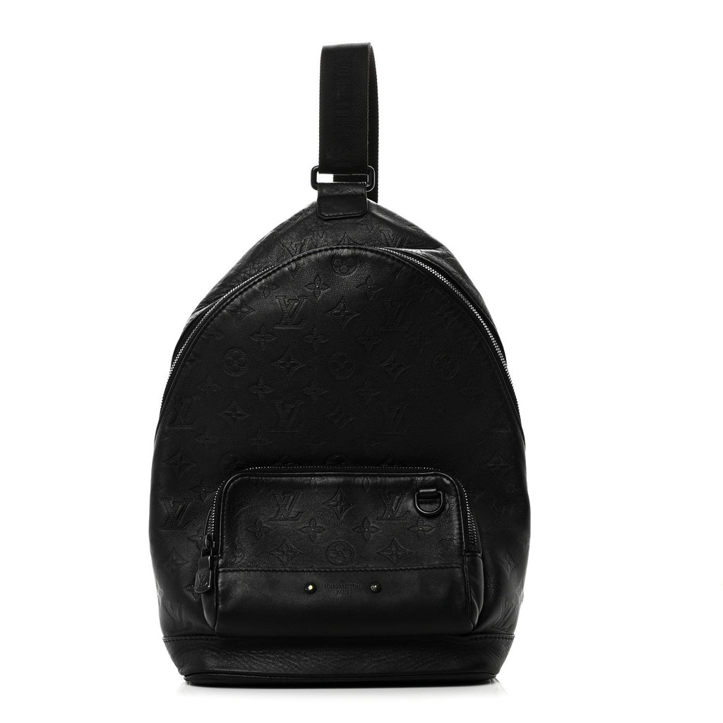 Louis Vuitton Monogram Shadow Racer Slingbag Black