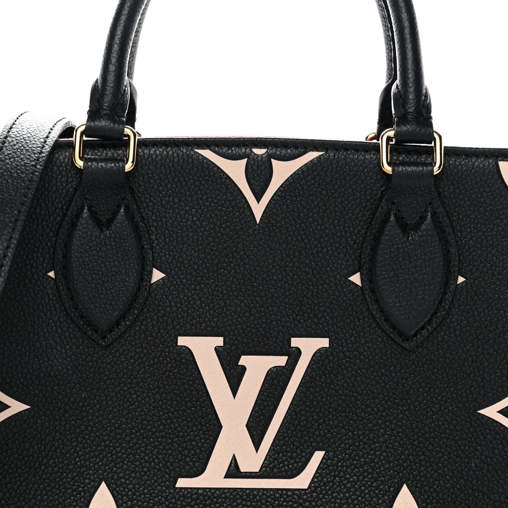 Louis Vuitton Empreinte Monogram Giant Onthego PM Black Beige