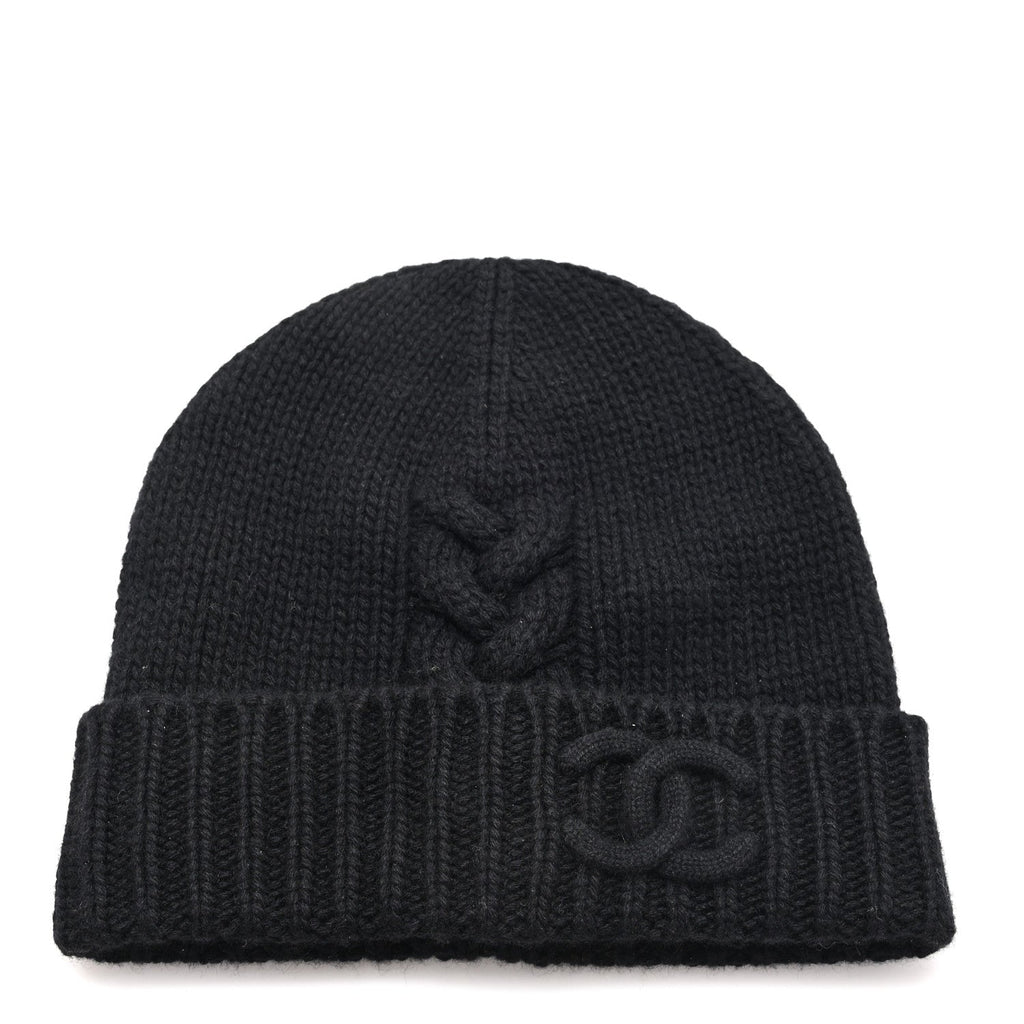 Cashmere CC Beanie Hat Black