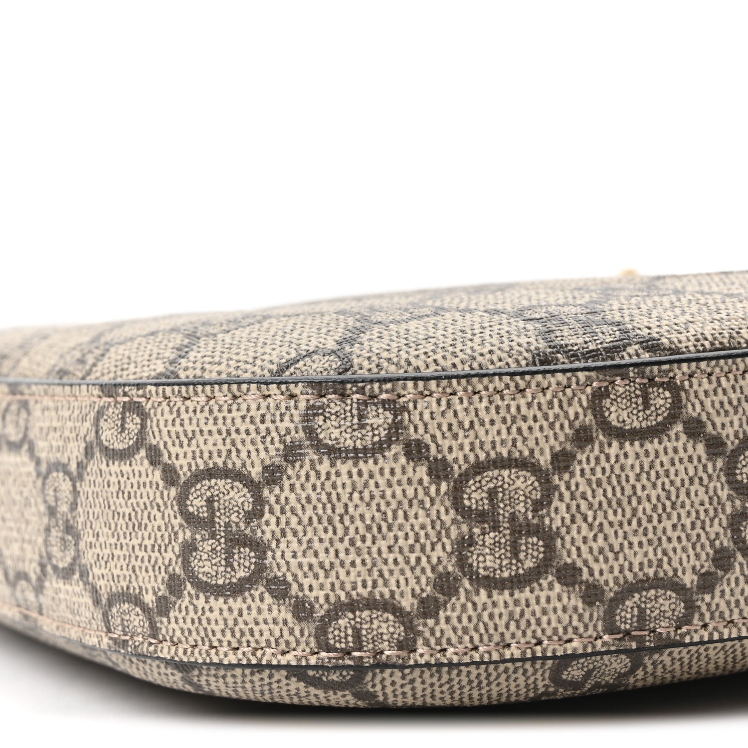 Gucci GG Supreme Monogram Snakeskin Small Jackie 1961 Hobo Beige Ebony