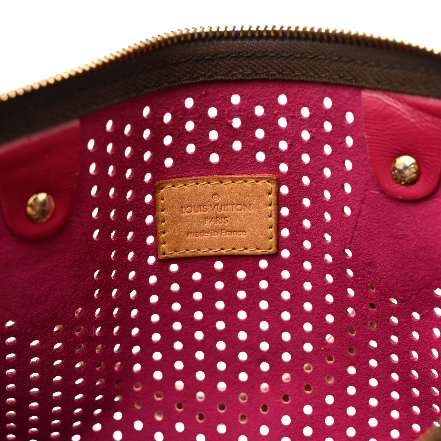 Louis Vuitton Monogram Perforated Speedy 30 Fuchsia