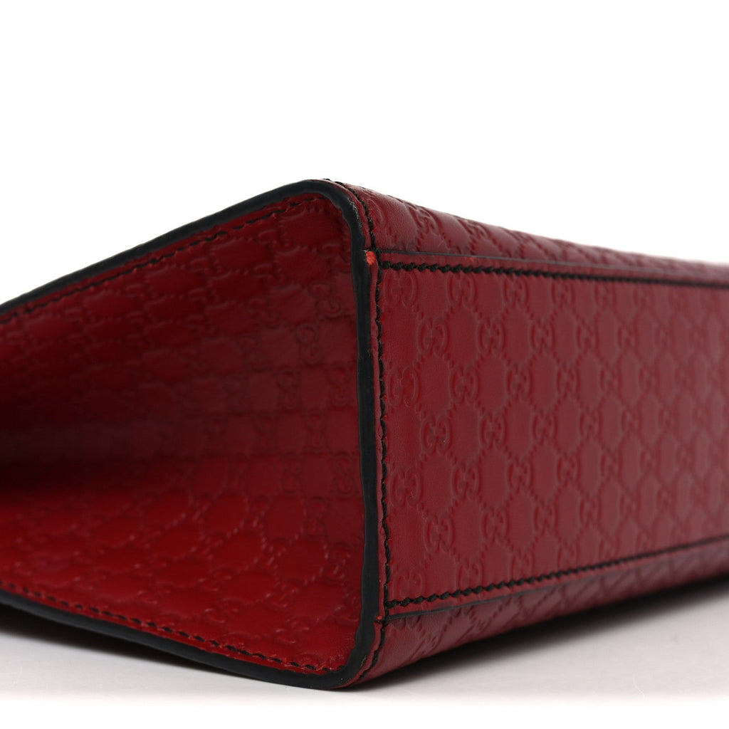 Gucci Microguccissima Medium Emily Chain Shoulder Bag Red