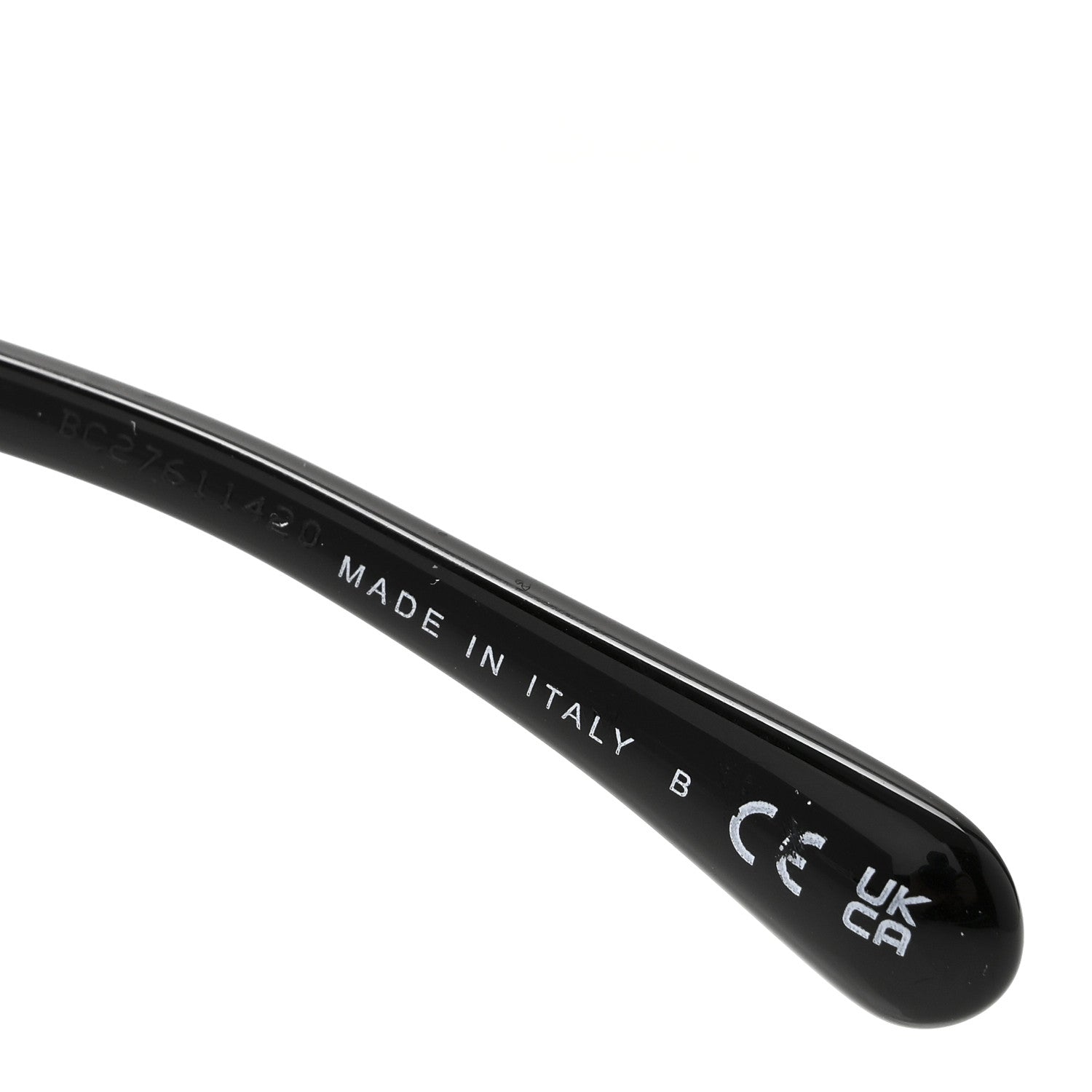 Acetate Strass Square Sunglasses 5422-B-A Black White