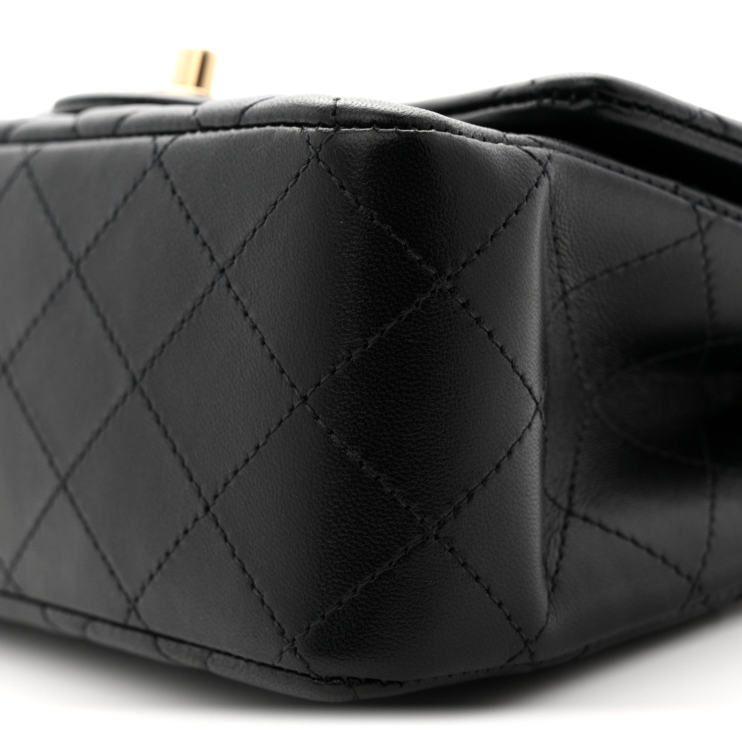 Chanel Lambskin Quilted Mini Square Flap Black